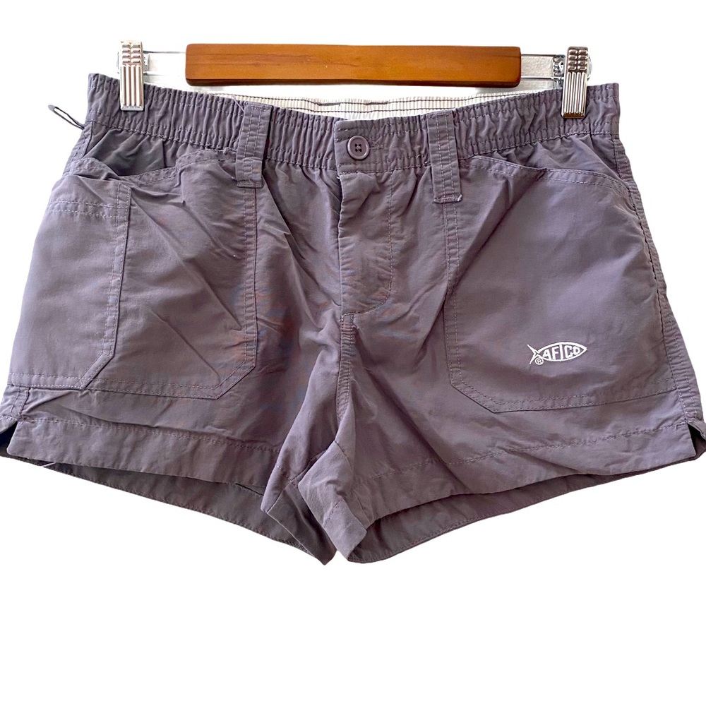 Aftco women’s grey fishing shorts 4